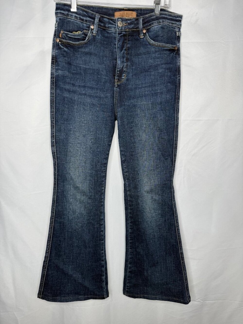 Judy Blue Womens Medium Wash Flare Jeans Size 11 30 Stretch Denim